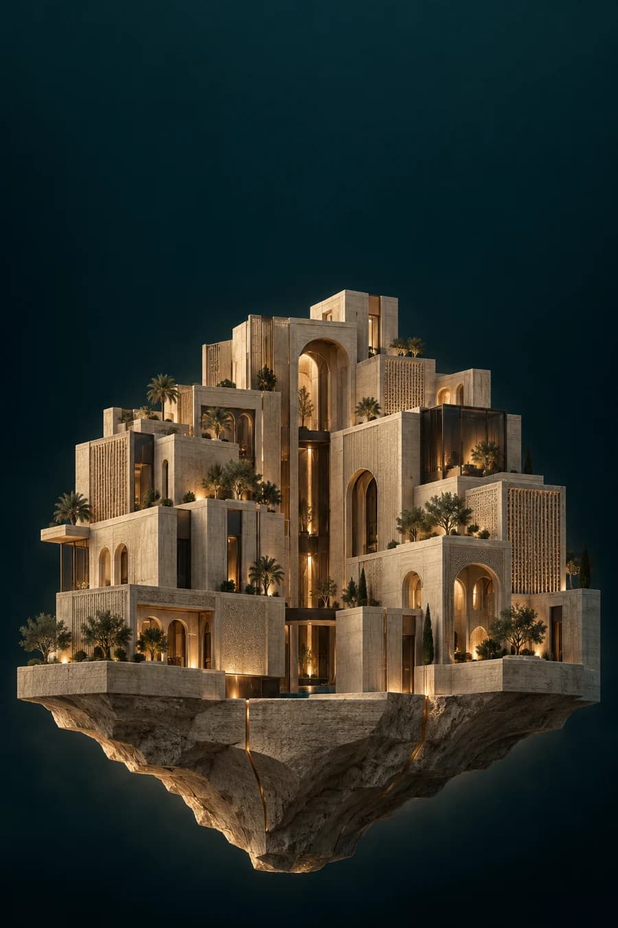غلاف مرصد الإيجارات السعودية: عمل معماري تخيلي